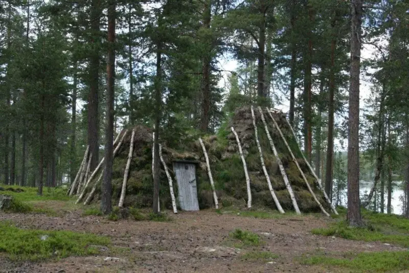 Uteområdet på Blokkodden villmarksmuseum