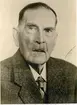 Lokförare Frans Sandén. Fotot taget på 90-årsdagen. Född 10/9 1851, död 3/1 1950.