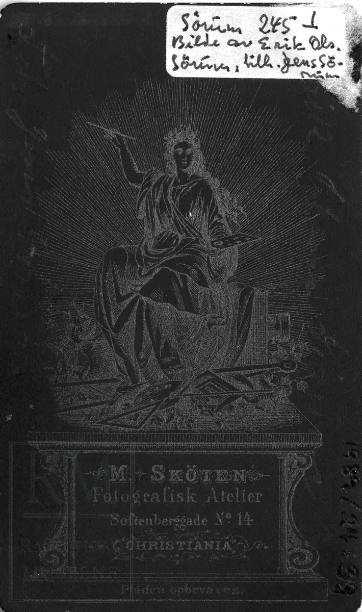 Portrett av Erik Olsen Sørum f. 2.4.1849