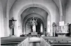 S:t Olofs kyrka. Interiör mot koret. Mars-april 1958.