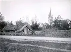 Dala kyrka med Bollas stuga.