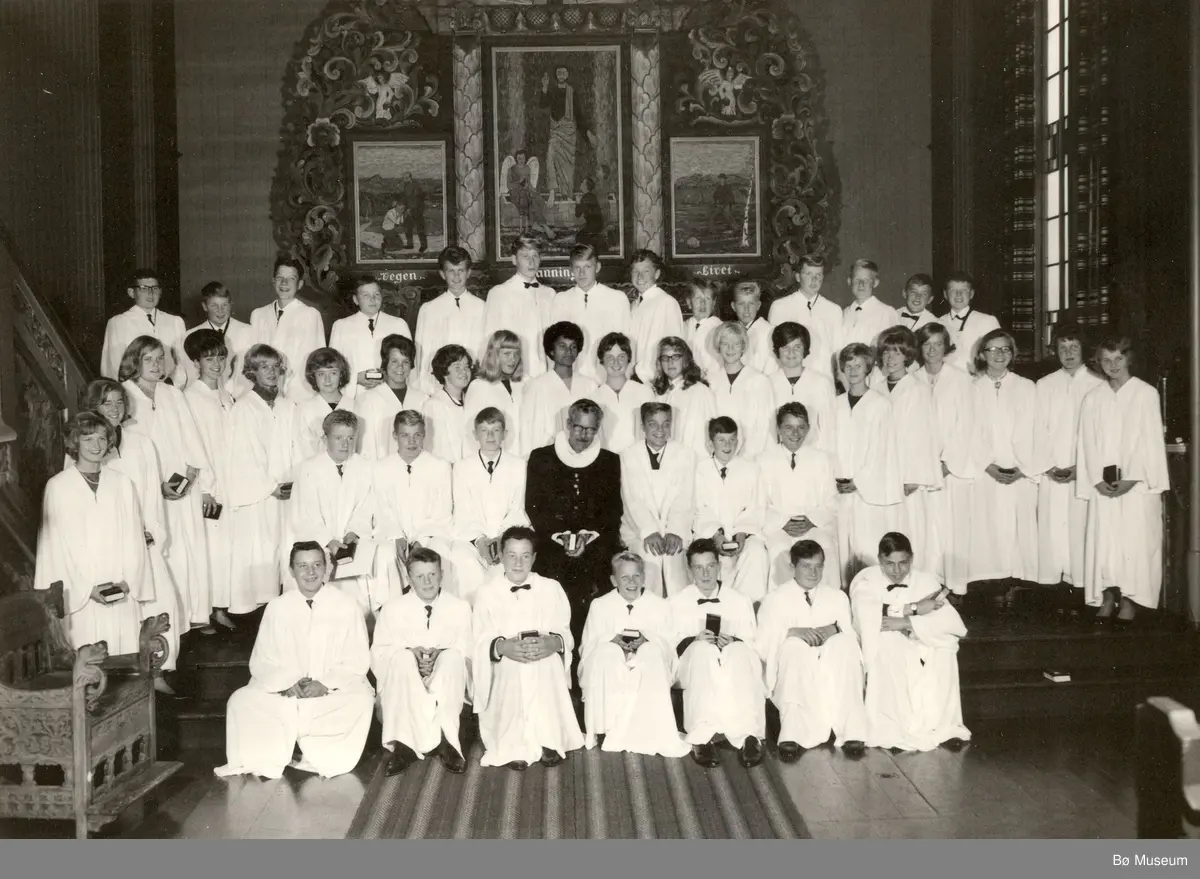 Konfirmasjonsbilde 1965 (For namn, sjå under Andre opplysningar lenger ned på sida)