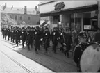 Jubileum 50 års, A 6. Vaktparaden på Östra storgatan.