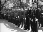 Jubileum 50 års, A 6. Rådhusparken, regementsofficerare.