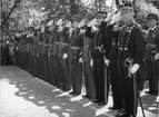 Jubileum 50 års, A 6. Rådhusparken, regementsofficerare.