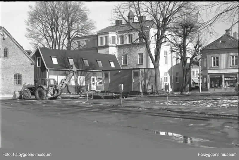 Köttorget. Kv. Rådmannen. Rådhuset inför rivningen 1973.
