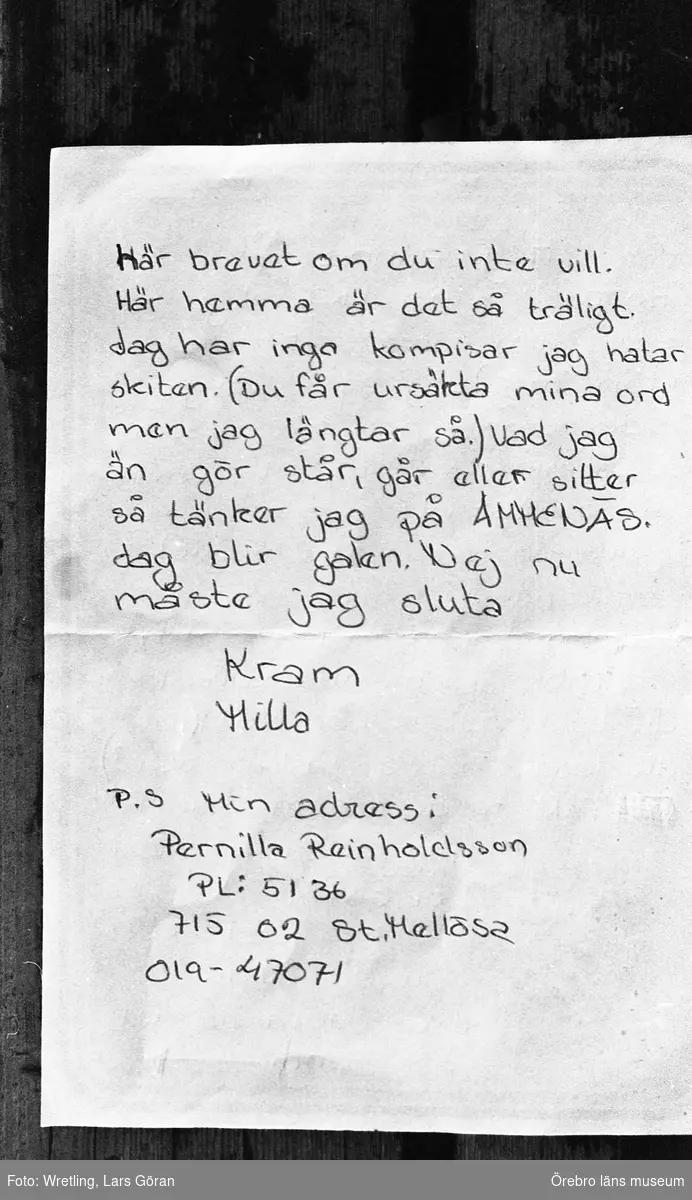 Sista Ammenäs sommaren  24 juli 1982.

Ammenäs skulle avvecklas från Örebro kommuns verksamhet. Koloniverksamheten var för dyr. Istället föreslogs att ekonomin skulle investeras i Ånnaboda.