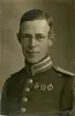 Porträtt av Per Olof Ingwar Grundell, löjtnant vid Hälsinge regemente I 14.