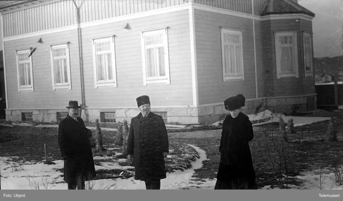 Telegrafdirektør Heftyes reise i Nord- Norge 1911. Telegrafinspektør Danielsens villa i Bodø 13-mars. 