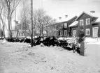 Nyvlastugan - nu på friluftsmuseet Disagården - på ursprunglig plats i Nyvla, Bälinge socken, Uppland