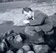 En arkeologisk utgrävning vid Nybyåsen 1/10 1958.