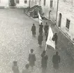 Procession på inre borggården på Kalmar slott.