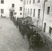 Procession på inre borggården på Kalmar slott. .