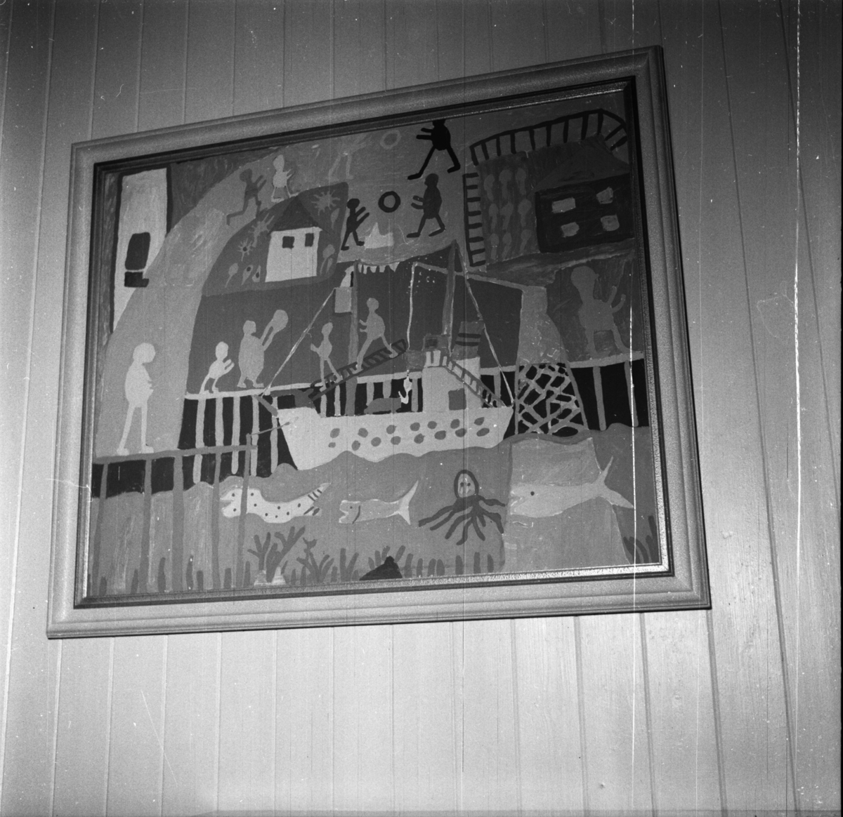 Vardens arkiv. "Elever v/Lunde skole som vant landskonkurransen i tegning"  21.05.1954