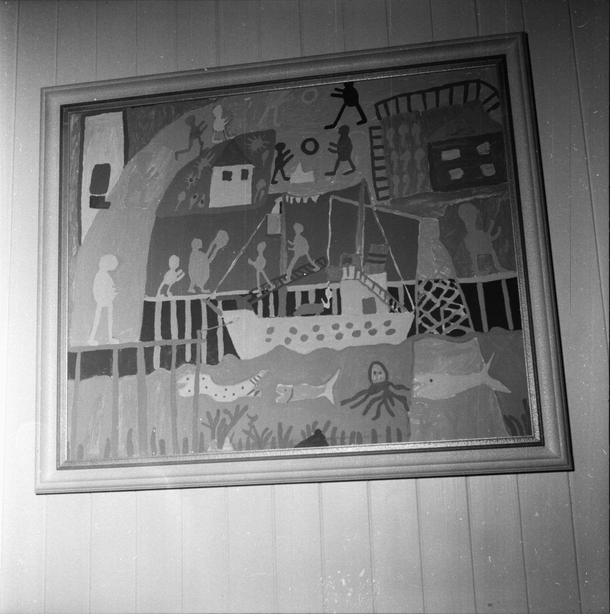 Vardens arkiv. "Elever v/Lunde skole som vant landskonkurransen i tegning"  21.05.1954