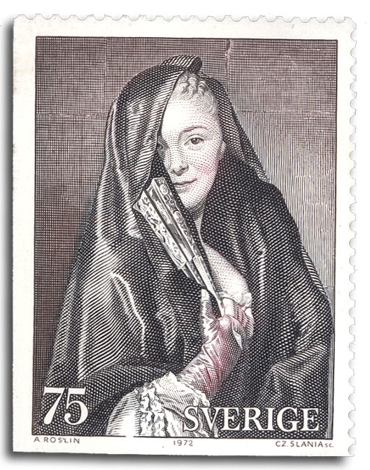 Damen med slöjan, oljemålning av Alexander Roslin.