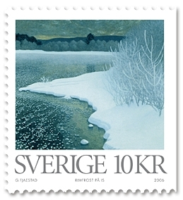 Rimfrost på is