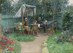 Trädgårdsinteriör från Linköping