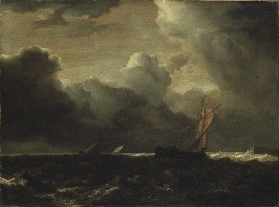 Ovädersmoln över havet