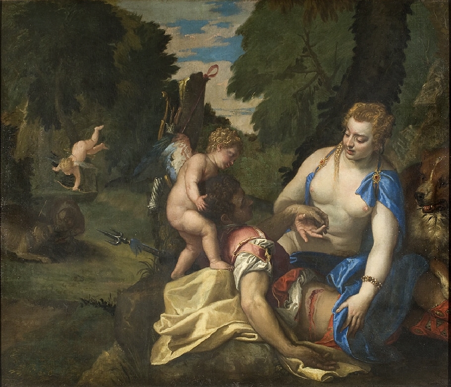 Venus sörjande Adonis