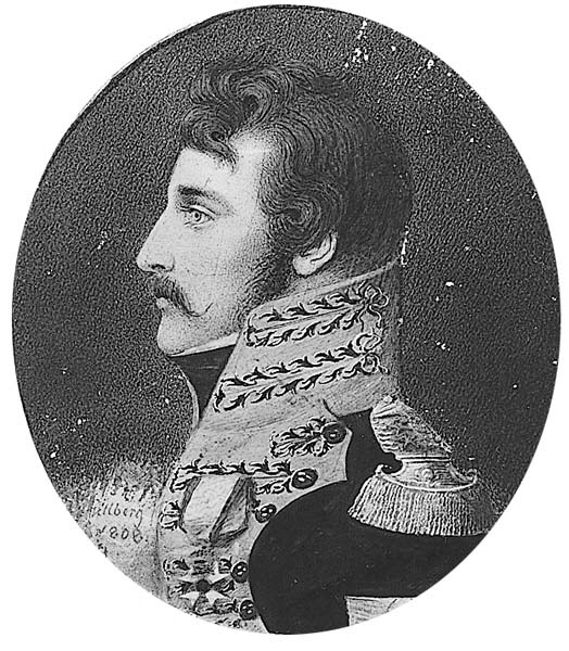 Okänd löjtnant i Svea Livgarde by Jacob Axel Gillberg