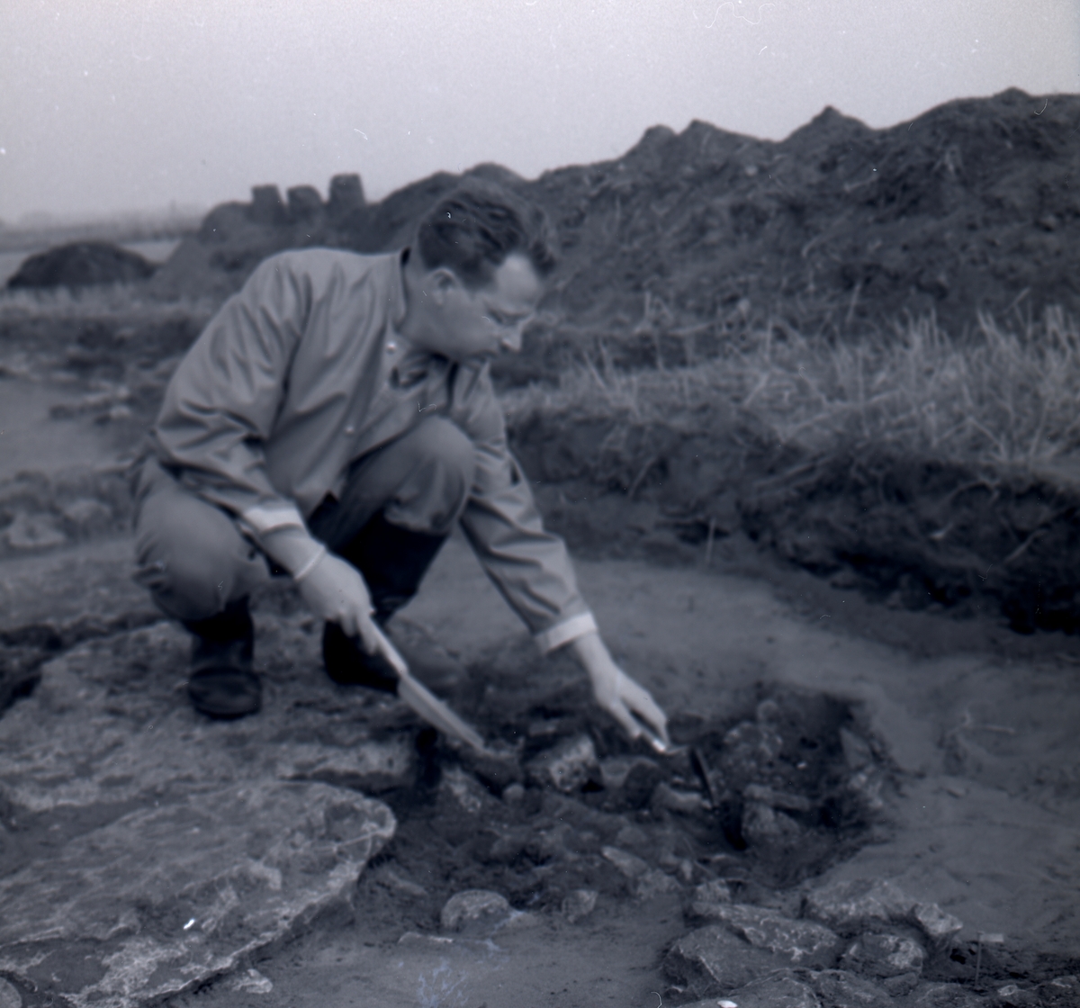 Från utgrävning i Ormöga 23/9 1963.

Man hittade mycket djurbensmaterial i Ormöga och har kunnat konstatera att nötboskap har varit Ormögas viktigaste köttproducent. Jakt och fiske utgorde ett betydelsefullt inslag i befolkningens dagliga livsföring. Grönlandssäl har för första gången påträffats i förhistoriskt benmaterial från Öland.