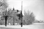 Samskolan i vintras (i snö) september 1937, 12609.