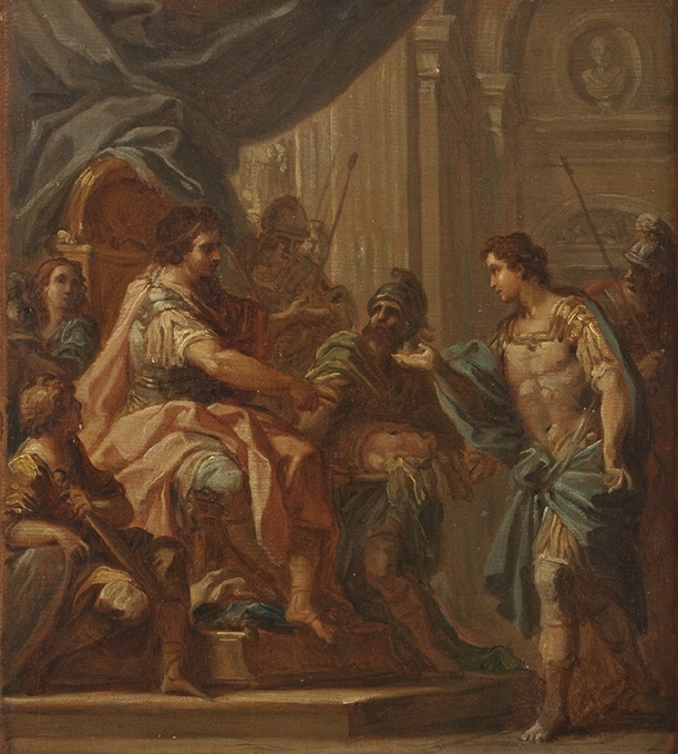 David och Saul. Skiss