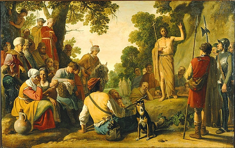 Johannes Döparen predikar i ödemarken