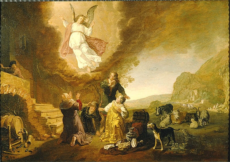 Ängeln Rafael lämnar Tobias familj