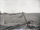 Vågbrytaren sedd från Tjärhovet 1930.