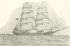 Saga Brigg, 304 ton. Byggd 1875 vid Värnanäs av C.A. Hahn för E.L. Bohlin, Kalmar. Sedermera tillhörig O.P. Ågren, från 1885 A. R. Andersson. Såld 1894 till Oskarshamn, O. Wingren. Strandad 1895 vid Irland.

Teckning av J.H. Göterström. Se 