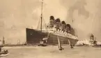 Fartyget RMS Mauretania som tillhörde Cunard Line.