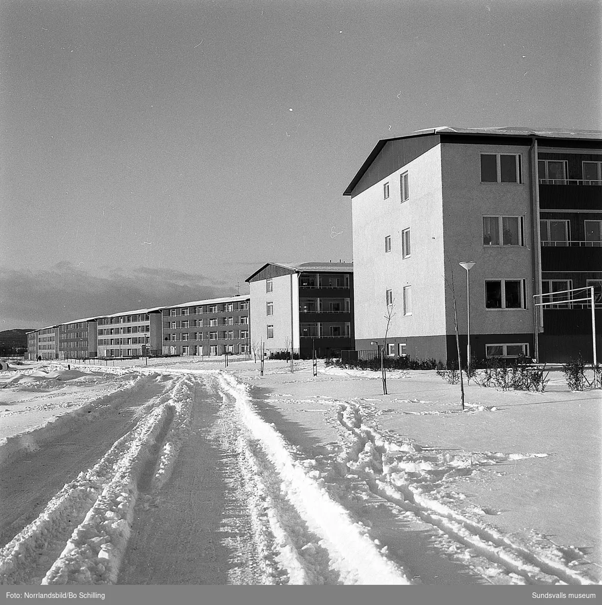 Byggbilder och exteriörer från bostadsområden i Granlo.