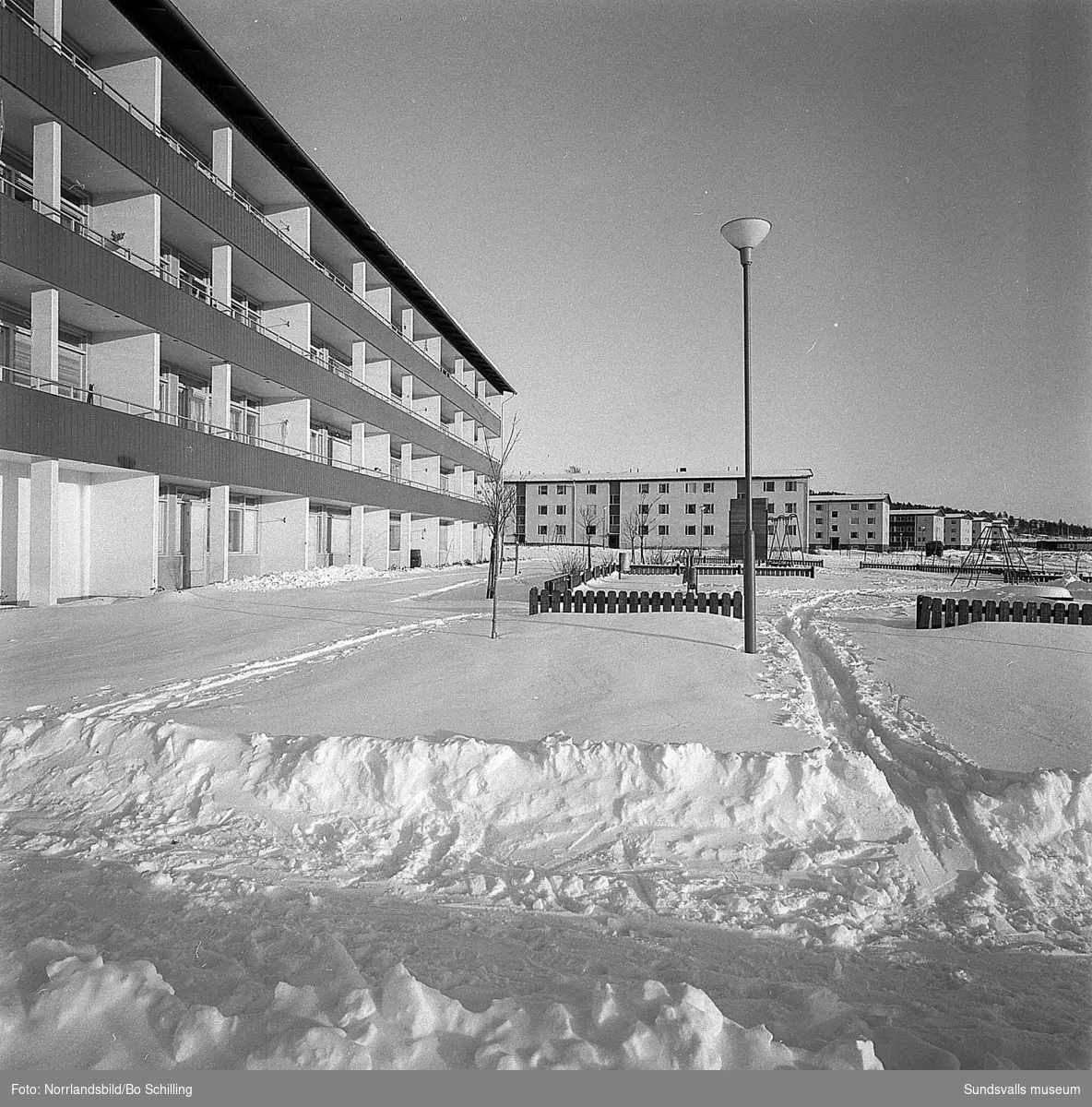 Byggbilder och exteriörer från bostadsområden i Granlo.