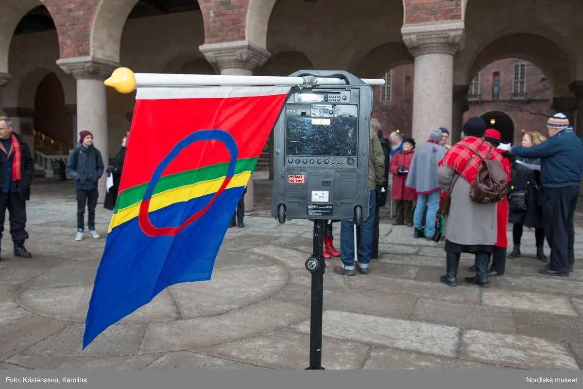 Samernas nationaldag, 6 februari, firas vid Stockholms stadshus 2014.