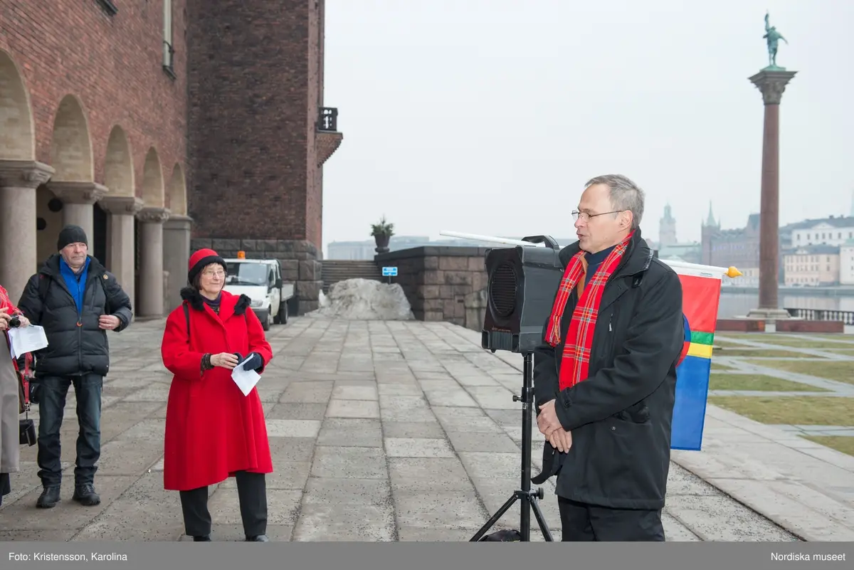 Samernas nationaldag, 6 februari, firas vid Stockholms stadshus 2014.