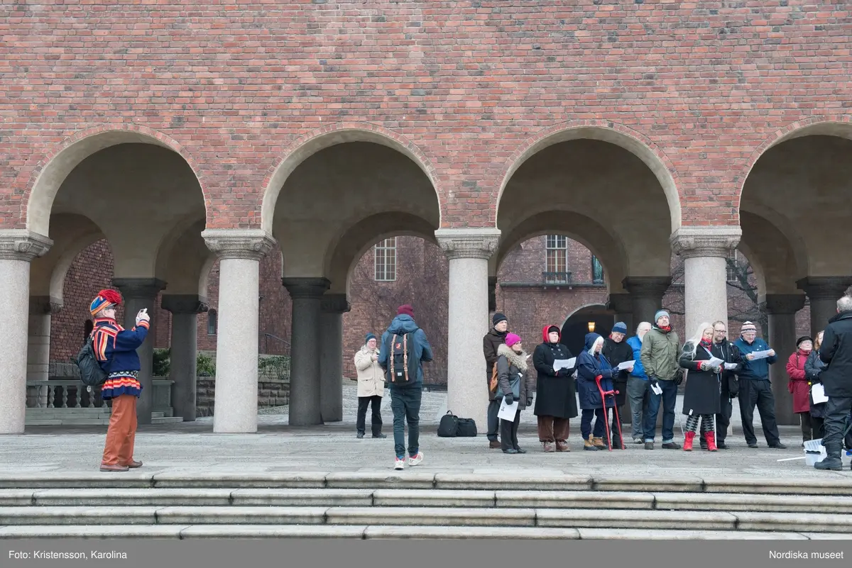 Samernas nationaldag, 6 februari, firas vid Stockholms stadshus 2014.