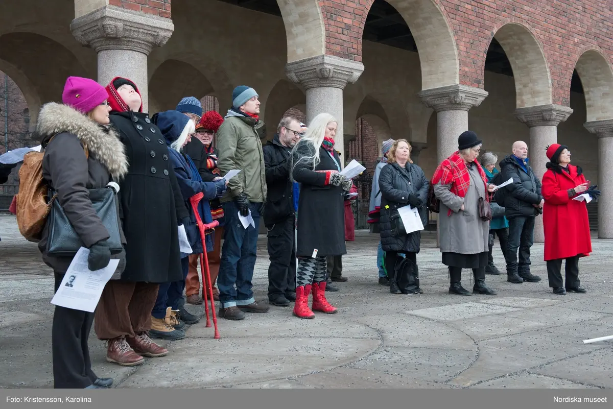 Samernas nationaldag, 6 februari, firas vid Stockholms stadshus 2014.