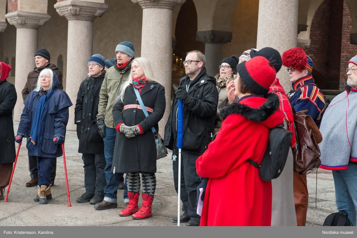 Samernas nationaldag, 6 februari, firas vid Stockholms stadshus 2014.