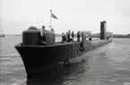 Ubåten HMS Oberon från Storbritannien, byggd 1961, på flottbesök i Kalmar.