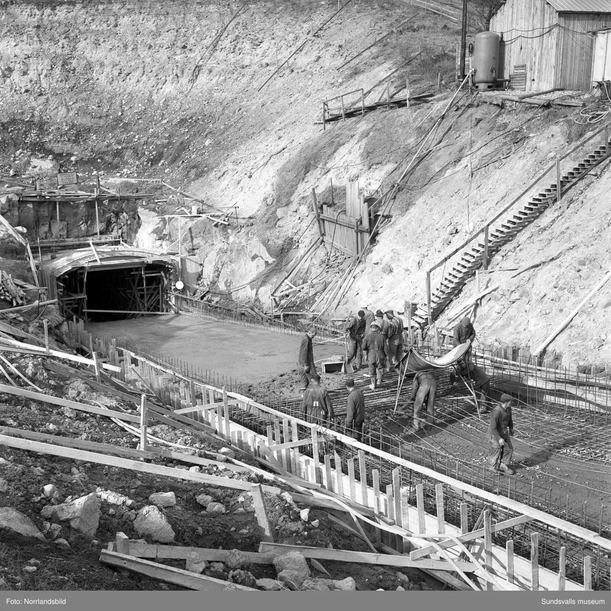 Det underjordiska tunnelbygget till  reningsverket, Tivoliverket.