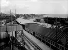 Bangården vid färjeläget 1929, 7845.