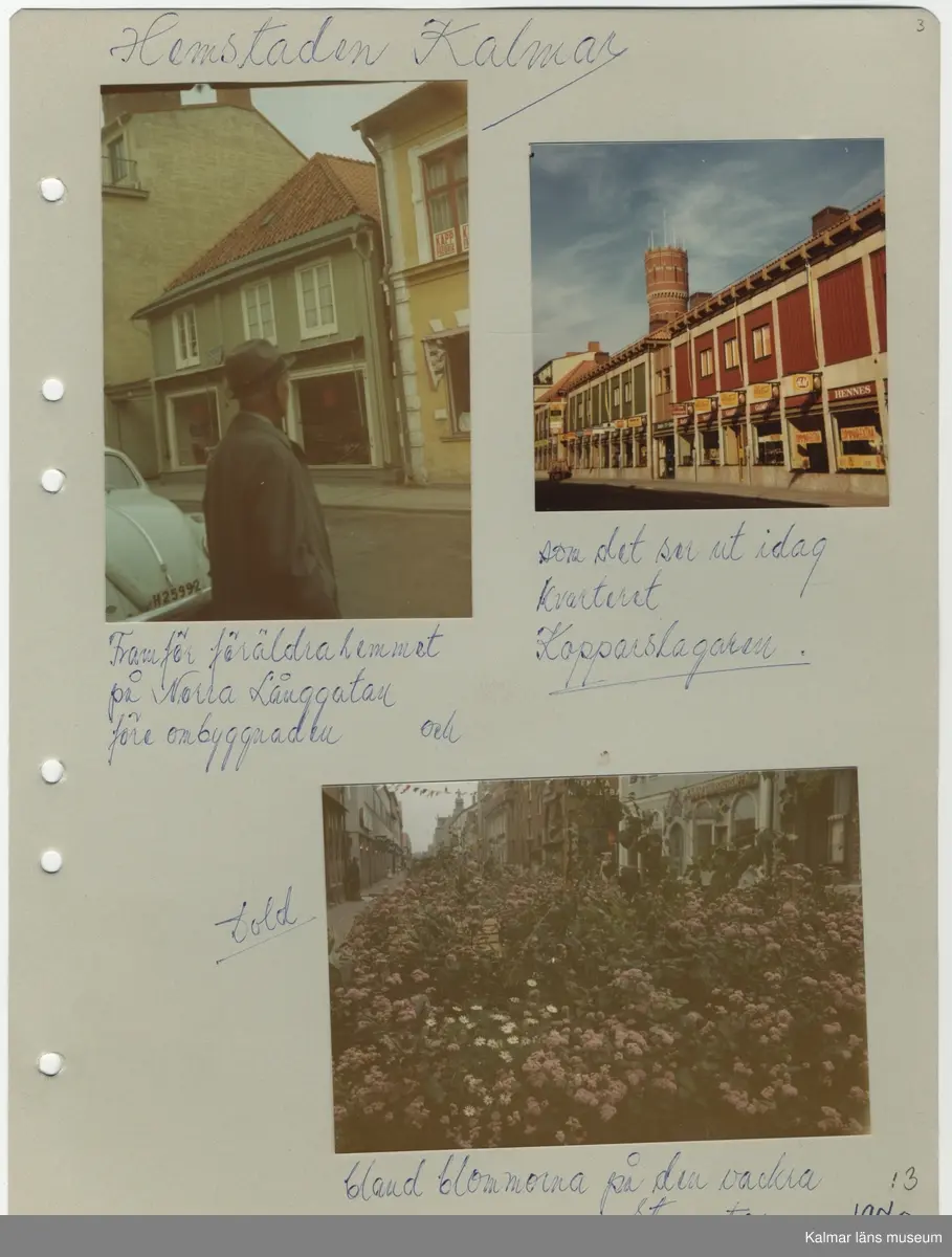 KLM 44702. Fotoalbum. Album av plast, arken av papper. Albumet är brunt med guldtryck på pärmens framsida. Albumet innehåller fotografier och dokument som handlar om Carl Axel Westberg, född 1894, uppvuxen och verksam i Kalmar. C A Westberg var verksam som militär, ryttmästare och inom Eol-bolaget, bland annat som verkställande direktör och inom ICA-styrelsen som ordförande. C A Westberg räknas som pionjär och uppbyggare av ICA-rörelsen. Albumet har sammanställts av hans livskamrat Hjördis Carlsson.

Varje sida har gett ett undernummer och de sidor som omfattar för länet relevanta bilder eller textmaterial beskrivs i följande förteckning.
:1Länsmansbostället i Förlösa, CA:s födelsehem
CA som liten (fotograf John Nilsson, Kalmar)
Två bilder som båda troligen är från en gård i    Skårebo. 
:2 Två bilder från Skårebo
Två bilder på CA och brodern Nisse, ett med     Kalmar gamla vattentorn i bakgrunden.
:3 Bild från Norra Långgatan Kalmar före rivningarna i kv Kopparslagaren (tomten nr 150), en bild efter rivningarna. En bild från Storgatan.
:4 CA:s studentfoto från 1912, fotograf Herman Sandberg, Kalmar. Högre allmänna läroverket vid Stortorget i Kalmar.
:5 CA:s studentbetyg
:7 Avgångsbetyg från kavalleriets officersvolontärskola 1912-13.
:9 Utnämning till fanjunkare vid Skånska Dragonregementet. 
:11 Avgångsbetyg från kungliga krigsskolan.
:23 Utnämning till Ryttmäster vid skånska Dragonregemnetet.
:25 Utnämnningen till riddare av Kungliga Svärdsorden, första klass.
:27 Utnämningen till riddare av Kungliga Vasaorden, första klass.
:29 Beviljat avsked från beställning som löjtnant och ryttmästare 1944. 
:31 Södra Långatan Kalmar. CA och Dagny med vänner trolgien i Kalmar, Dagnys danskort. Foto på de nyförlovade 1917. 
:32 Inbjudan för Laura Wetberg att delta i brölloppet mellan CA och Dagny, vykort från Kalmar domkyrka.
:33 Program och meny från bröllopet, bröllopsfoto med vänner från Stadshotellet i Kalmar. 
:36 Lindarne i Dörby socken. 
:38 CA och DAgny byggde hus på Akacian 2(eller17) Klostergatan eller Söderportsgatan? Paret bodde aldrig här. Huset finns kvar 2016.
:40 matsedel från jubileum med H A B Adolf Andersson 1930. Foto på kom-snart igen. Östra Sjögatan mot Kavaljersporten.
:41 Skrift från EOL-bolagets bolagsstämma i Kalmar 1956 som berättar om Adolf Anderssons rörelse och kopplingen till EOL-bolaget. 
:43 bilden längst ner från Stagneliusskolans aula.
:47 Historik från ICA-tidningen om CA. 
:55 Information från EOLbolaget om avskedsgåvan, stipendiefond, till CA då han slutade sin tjänst.