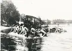 Flyget i Karlsborg före F6.En Phönix-jagare nödlandar i Karlsborgsviken pga motorstörning 1922. Förare löjtnant Nernst.