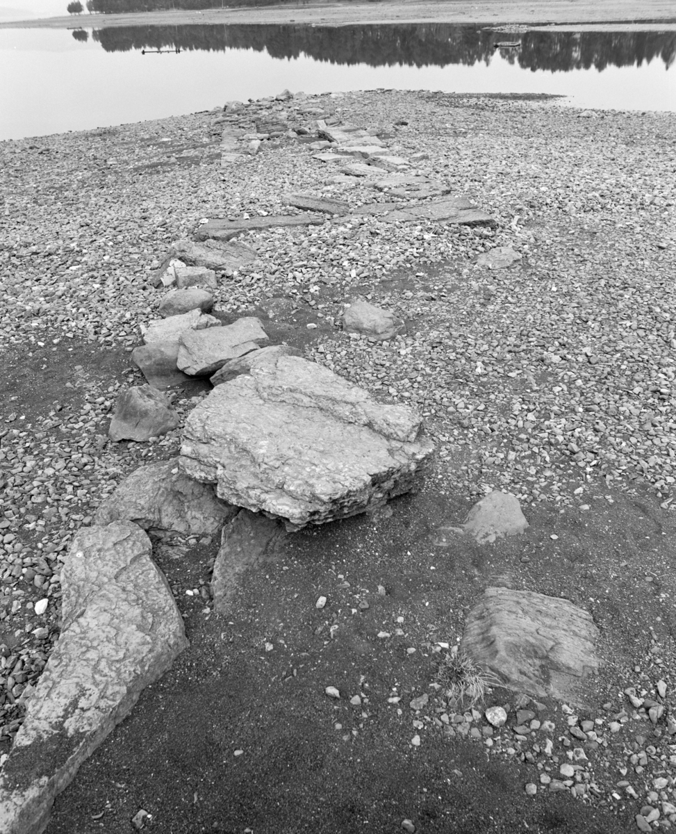 Bryggefundament, Nordre Brygge, Rosenlundsvika, Middelalder, Hamarkaupangen.