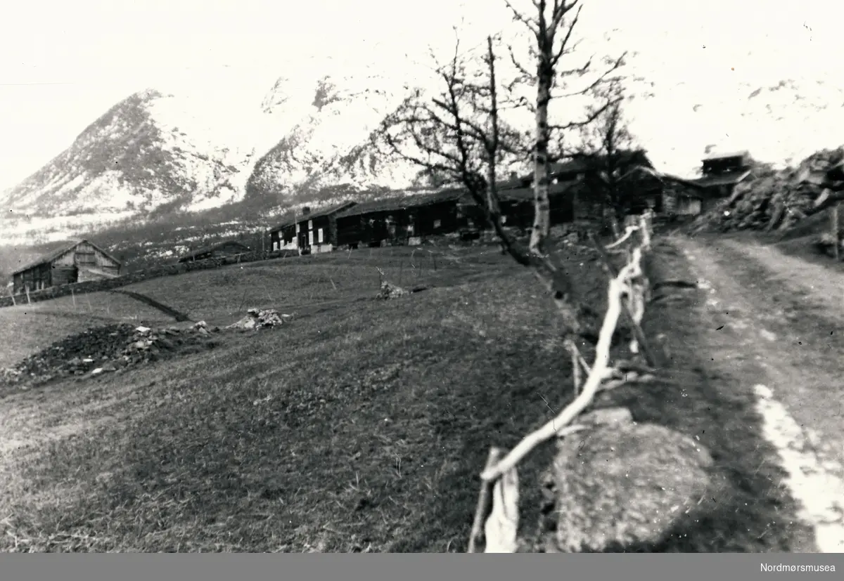 Eit gårdstun. Svisdal i Sunndal.