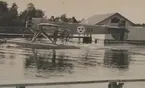 Flyget i Karlsborg före  F6. Karlsborgsviken 1930. Flygplan 