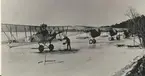 Flyget i Karlsborg innan F6.S25 och Fokkrar på Bottensjöns is 1931.