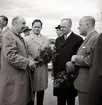 Turistintendent Bertil Sjöberg med flera på M/S Nordpol till Gotland, premiär 1959.